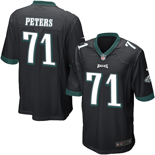 Men's Game Jason Peters Nike Jersey Black Alternate - #71 NFL Philadelphia Eagles